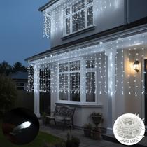 Cascata Pisca Pisca 400 Led Natal Decoração Natalina Festas até 10m Fixo ou 8 Funções 110v e 220v Cascata Pisca Pisca 400 Led Natal Decoração Natalina Festas até 10m Fixo ou 8 Funções 110v e 220v