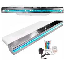 Cascata Piscina 1 Metro De Embutir Bico Inox Com Led Rgb