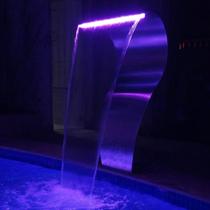 Cascata Piscina Naja Grande Com Led RGB Modelo Naja Inox 304 Cascata De Chão Piso Com Luzes Led Iluminação Cascata Piscina Naja Grande Com Led RGB Modelo Naja Inox 304 Cascata De Chão Piso Com Luzes Led Iluminação