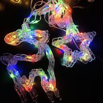 Cascata rena com estrela 3 metros - 110v Cascata rena com estrela 3 metros - 110v