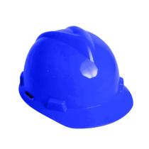 Casco Capacete Msa VGard Obra Altura Cor Azul Bic
