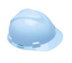 Casco Capacete Msa VGard Obra Altura Cor Azul Pastel