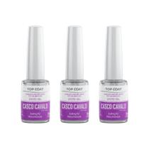 Casco De Cavalo Trop Care Efeito Gel Top Coat 8Ml -Kit C/3Un