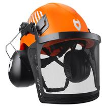 Casco NoCry ANSI Z89.1 con Protector Facial para Motosierra y Orejeras
