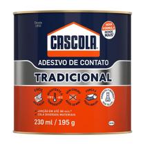 Cascola Tradicional Sem Toluol, Cola Permanente Multiuso, 1x195g