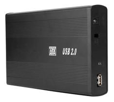 Case 3.5 Sata Para Hd 500Gb 1Tb 2Tb Com Cabo E Fonte Preta