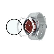 Case Acrílico + Película 3d Nanogel Para Galaxy Watch 6 43mm