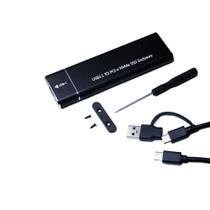 Case Alumínio SSD M2 USB 3.0 TIPO-C - SOLUCAO