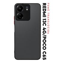 Case Anti Impacto Acrílico Translucida Fumê Protetora para Redmi 13c 4g - Poco C65 tela 6.74 Case Anti Impacto Acrílico Translucida Fumê Protetora para Redmi 13c 4g - Poco C65 tela 6.74