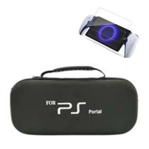 Case Bag Bolsa Estojo de Transporte + Película Vidro Temperado Dureza 9H Compatível com Ps Portal