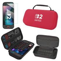 Case Bag Com Alça Para Novo Nintendo Switch 2 2025 +Película - Star Capas E Acessórios