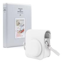 Case Bag Magnética C Alça Para Câmera Instax Mini 12 + Álbum Cor Branco Case Bag Magnética C Alça Para Câmera Instax Mini 12 + Álbum Cor Branco