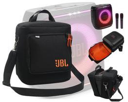 Case Bolsa Capa Bag Compatível C/ Partybox Encore 2 - Com Bolso P/ Microfone - Impermeàvel