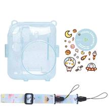 Case Brilho Glitter Para Instax Mini 12 Com Bolso - Azul - Mk Photo