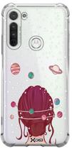 Case Cabeça Na Lua (transparente) - Motorola: G9 Play - Xcase