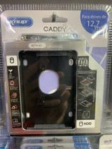 Case Caddy para Hd Ssd Sata Gaveta Dvd compatível com Notebook Drivers de 12,7mm - Kp-hd009 - Exbom
