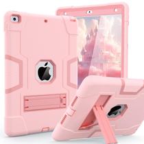 Case cantis para iPad de 9ª, 8ª e 7ª geração com suporte em ouro rosa
