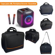 Case Capa Bolsa Compatível com Jbl Partybox Encore e Essential Com Bolso Espaçoso E Alça Transporte Aveludado Macio Resistente