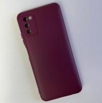 Case Capa Capinha A01s/A02s/A03s Samsung Galaxy Silicone Aveludado Proteção de Câmera