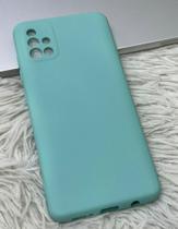 Case Capa Capinha A51 Samsung Galaxy Silicone Aveludado Proteção de Câmera