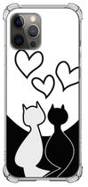 Case capa capinha anti impacto gatos branco e preto lg k12 prime