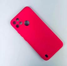 Case Capa Capinha C21Y Realme Silicone Aveludado Proteção de Câmera
