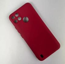 Case Capa Capinha C21Y Realme Silicone Aveludado Proteção de Câmera