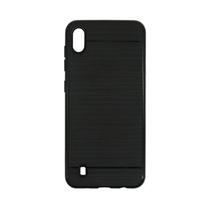 Case Capa Capinha de Silicone Escovado para Samsung Galaxy A10 - Preto