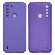 Case Capa Capinha Motorola One Fusion/One Fusion Plus Aveludada Proteção de Câmera