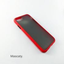 Case Capa Color Acrílico e Silicone Vermelha Compatível Para Iphone 7 / 8 / SE2020 - Mascaty