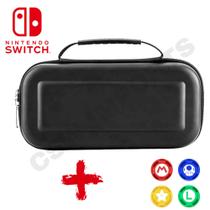 Case Capa Compatível com Estojo Switch Oled + 4 Grips Case Capa Compatível com Estojo Switch Oled + 4 Grips
