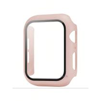 case capa de Acrílico com pelicula para apple watch ou compatível tamanho 38mm - 49mm