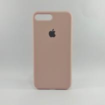 Case Capa Fechada Compatível Para Iphone 7plus / 8 plus Silicone Rosa Nude