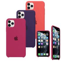 Case Capa para iPhone 11 Pro Max de Silicone Aveludada Anti-Choque