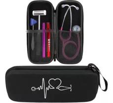 Case Capa Porta Estojo Rígido Estetoscópio Médico Enfermeiro Case Capa Porta Estojo Rígido Estetoscópio Médico Enfermeiro