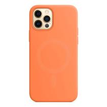 Case Capa Proteção Magnética Laranja Compatível iPhone 12 Pro Case Capa Proteção Magnética Laranja Compatível iPhone 12 Pro