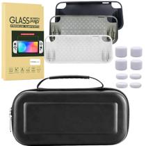 Case Capa Switch + Película Vidro + 4 Grips + Capa Tpu Oled Case Capa Switch + Película Vidro + 4 Grips + Capa Tpu Oled