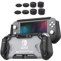 Case Capa Tpu Para Nintendo Switch Lite + 4 Grips