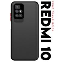 Case Capinha Anti Impacto Space Acrílico Translucida Fumê Protetora para Redmi 10 Prime tela 6.5