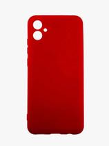 Case Capinha Capa Aveludada Vermelha Para Samsung Galaxy A04e