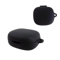 Case Capinha Capa Protetora de Silicone Preta Compatível com Fones JBL W300 TWS