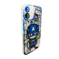 Case Capinha Capitão America Marvel Celular iPhone 15 Pro