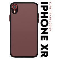 Case Capinha Case Anti Impacto Space Acrílico Translucida Fumê Protetora para IPhone XR tela 6.1 pol