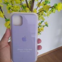 Case Capinha Compatível Para iPhone 11 Pro max Silicone Aveludada Protetora com Logo