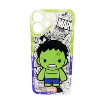 Case Capinha Incrivel Hulk Marvel Celular iPhone 16 Plus