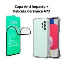 Case Capinha + Pelicula Ceramica Samsung Galaxy A73 5g Transparente Case Capinha + Pelicula Ceramica Samsung Galaxy A73 5g Transparente