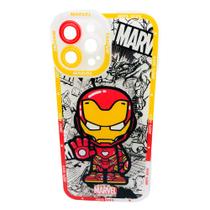 Case Capinha Protetora Iron Man Marvel Celular iPhone 13 Pro