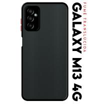 Case Case Anti Impacto Space Acrílico Translucida Fumê Protetora para Galaxy M13 4g M135 tela 6.6