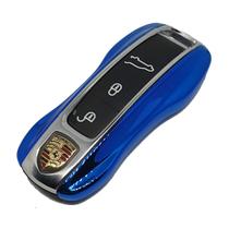 Case Chave Porsche L+S Azul Metálico com Cromado 911