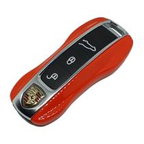 Case Chave Porsche L+S Laranja Cayenne Panamera 911 Cayman